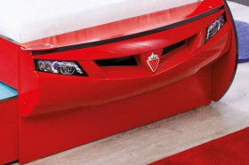 CARBED Кровать-машина Coupe с выдвижной кроватью Red 20.03.1306.00 в Черлаке - cherlak.katalogmebeli.com | фото 2