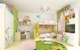 Детская комната Флёр (Белый/корпус Клен) в Черлаке - cherlak.katalogmebeli.com | фото 6