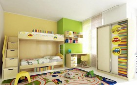 Детская комната Клаксон (Бежевый/корпус Клен) в Черлаке - cherlak.katalogmebeli.com | фото 3
