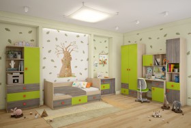 Детская комната Пуговка в Черлаке - cherlak.katalogmebeli.com | фото 1