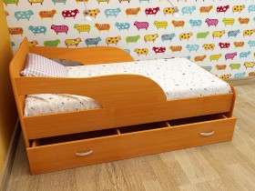 Кровать детская Максимка Млечный дуб/Венге в Черлаке - cherlak.katalogmebeli.com | фото 4