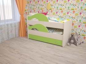 Кровать детская Радуга 1600 Млечный дуб/Венге в Черлаке - cherlak.katalogmebeli.com | фото 8