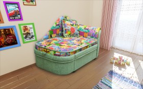Детский диван Алиса правый в Черлаке - cherlak.katalogmebeli.com | фото 1
