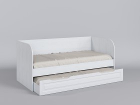 Диван-кровать Классика (Белый/корпус Выбеленное дерево) в Черлаке - cherlak.katalogmebeli.com | фото