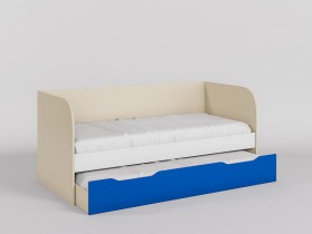 Диван-кровать Скай люкс (Синий/Белый/корпус Клен) в Черлаке - cherlak.katalogmebeli.com | фото 1