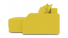 Диван угловой правый «Люксор Slim Т1» Poseidon Curcuma искзамша желтый в Черлаке - cherlak.katalogmebeli.com | фото 5