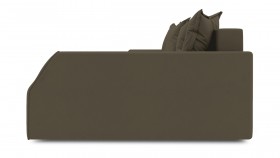 Диван угловой правый «Люксор Slim Т2» Beauty 04 велюр коричневый в Черлаке - cherlak.katalogmebeli.com | фото 5