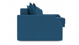 Диван угловой правый «Люксор Slim Т2» Beauty 07 велюр синий в Черлаке - cherlak.katalogmebeli.com | фото 4