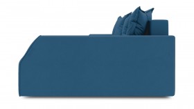 Диван угловой правый «Люксор Slim Т2» Beauty 07 велюр синий в Черлаке - cherlak.katalogmebeli.com | фото 5