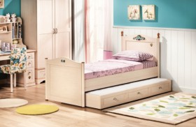 Кровать детская Балли 2-х уровневая (венге/белфорт) в Черлаке - cherlak.katalogmebeli.com | фото 2