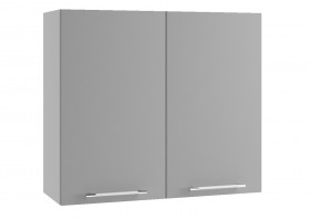 Гарда П 800 шкаф верхний (Белый Эмалит/корпус Серый) в Черлаке - cherlak.katalogmebeli.com | фото