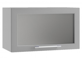 Гарда ПГС 600 шкаф верхний горизонтальный со стеклом Джинс в Черлаке - cherlak.katalogmebeli.com | фото