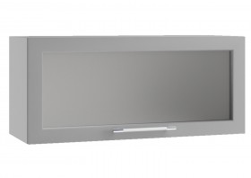Гарда ПГС 800 шкаф верхний горизонтальный со стеклом Джинс в Черлаке - cherlak.katalogmebeli.com | фото