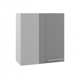 Гарда ПУ 650 шкаф верхний угловой (Джинс/корпус Серый) в Черлаке - cherlak.katalogmebeli.com | фото