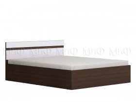Ким кровать 1,4 (Венге/белый глянец) в Черлаке - cherlak.katalogmebeli.com | фото 1