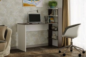 Компьютерный стол №3 (Венге/Белый) в Черлаке - cherlak.katalogmebeli.com | фото