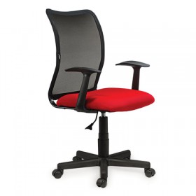 Кресло BRABIX Spring MG-307 (красно-черный) в Черлаке - cherlak.katalogmebeli.com | фото 4