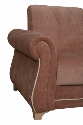 Кресло для отдыха "Порто" (велюр киви корица / микровельвет крем) в Черлаке - cherlak.katalogmebeli.com | фото 3