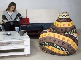 Кресло-груша Большое-Африка в Черлаке - cherlak.katalogmebeli.com | фото 4
