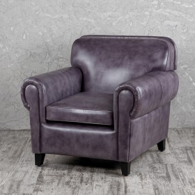 Кресло кожаное Элегант (Фиолетовый) в Черлаке - cherlak.katalogmebeli.com | фото 1
