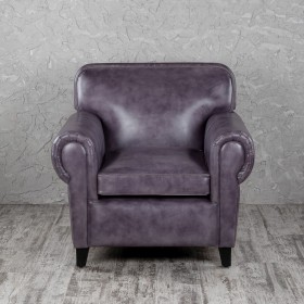 Кресло кожаное Элегант (Фиолетовый) в Черлаке - cherlak.katalogmebeli.com | фото 4