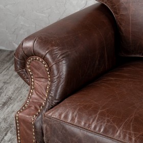 Кресло кожаное Лофт Аристократ (ширина 1100 мм) в Черлаке - cherlak.katalogmebeli.com | фото 5