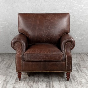 Кресло кожаное Лофт Аристократ (ширина 1100 мм) в Черлаке - cherlak.katalogmebeli.com | фото 8