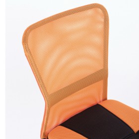 Кресло компактное BRABIX Smart MG-313 (черный, оранжевый) в Черлаке - cherlak.katalogmebeli.com | фото 4