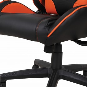 Кресло компьютерное BRABIX GT Racer GM-100 (черный, оранжевый) в Черлаке - cherlak.katalogmebeli.com | фото 2