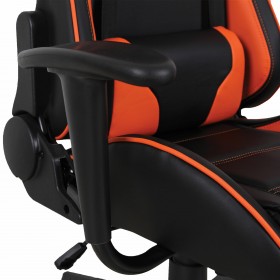 Кресло компьютерное BRABIX GT Racer GM-100 (черный, оранжевый) в Черлаке - cherlak.katalogmebeli.com | фото 3
