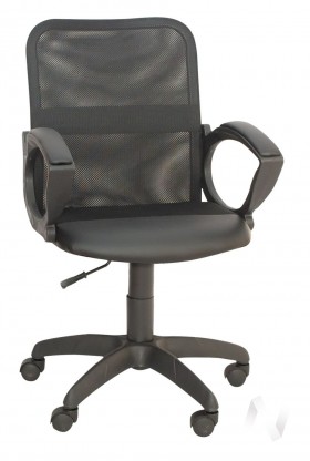 Кресло компьютерное Элегия М2 (черный/ткань сетка черная) в Черлаке - cherlak.katalogmebeli.com | фото
