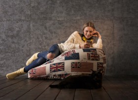 Кресло-мешок Британский Флаг в Черлаке - cherlak.katalogmebeli.com | фото 3