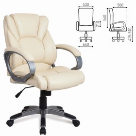 Кресло офисное BRABIX Eldorado EX-504 (бежевый) в Черлаке - cherlak.katalogmebeli.com | фото 1
