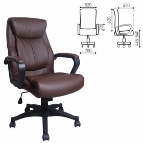 Кресло офисное BRABIX Enter EX-511 (коричневый) в Черлаке - cherlak.katalogmebeli.com | фото 1
