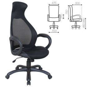 Кресло офисное BRABIX Genesis EX-517 (черное) в Черлаке - cherlak.katalogmebeli.com | фото