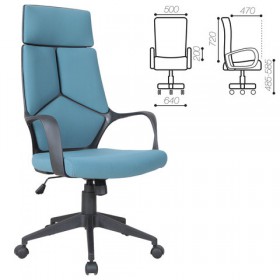 Кресло офисное BRABIX Prime EX-515 (голубая ткань) в Черлаке - cherlak.katalogmebeli.com | фото 1