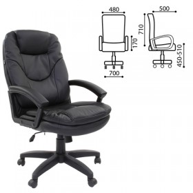 Кресло офисное BRABIX Trend EX-568 (черный) в Черлаке - cherlak.katalogmebeli.com | фото