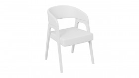 Кресло «Техас 1» (Белый матовый/Экокожа Белый №66) в Черлаке - cherlak.katalogmebeli.com | фото 1