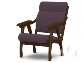 Кресло Вега-10 (орех лак/ULTRA PLUM) в Черлаке - cherlak.katalogmebeli.com | фото