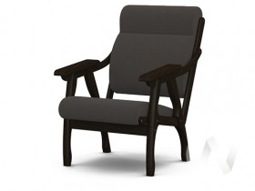 Кресло Вега-10 (венге лак/ULTRA GRAFIT) в Черлаке - cherlak.katalogmebeli.com | фото