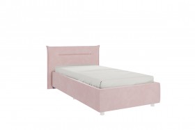 Кровать 0.9 Альба с основанием (Нежно-розовый велюр) в Черлаке - cherlak.katalogmebeli.com | фото