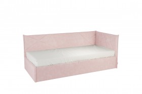 Кровать 0.9 Бест Тахта (Нежно-розовый велюр) в Черлаке - cherlak.katalogmebeli.com | фото