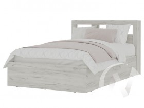 Кровать 1,2 МС Гранд (дуб крафт белый) в Черлаке - cherlak.katalogmebeli.com | фото 1