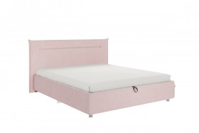 Кровать 1,6 Альба (Нежно-розовый велюр/под-мех) в Черлаке - cherlak.katalogmebeli.com | фото 1