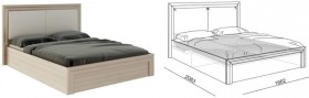 Кровать 1,6 Глэдис (М32) с подъемным механизмом Распродажа в Черлаке - cherlak.katalogmebeli.com | фото 2