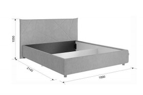 Кровать 1,6 Квест с подъемным механизмом (Топаз велюр) купить в Черлаке - cherlak.katalogmebeli.com | фото 2