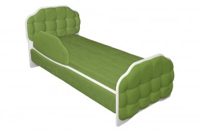 Кровать 160 Атлет 76 Зелёный (мягкий бортик) в Черлаке - cherlak.katalogmebeli.com | фото