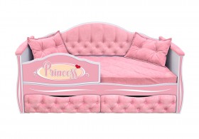 Кровать 160 серии Иллюзия 2 ящика 15 Бледно-розовый (подушки) в Черлаке - cherlak.katalogmebeli.com | фото