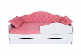 Кровать 170 серии Иллюзия Лайт 1 ящик 89 Розовый (подушки) в Черлаке - cherlak.katalogmebeli.com | фото 1