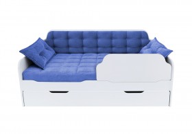 Кровать 170 серии Спорт Лайт 1 ящик 85 Синий (подушки) в Черлаке - cherlak.katalogmebeli.com | фото
